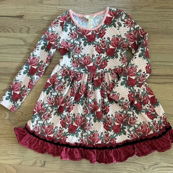 Matilda Jane Other - Valentines Matilda Jane Just Imagine Kensley Dress Sz 6 Polkadot long sleeve